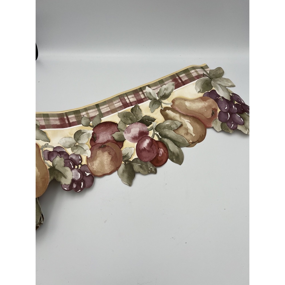 Fruit Sculptured Decorative Edge Wallpaper Border 9.7 Ft Tuscan Country